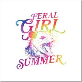 Feral Girl Summer Posters and Art